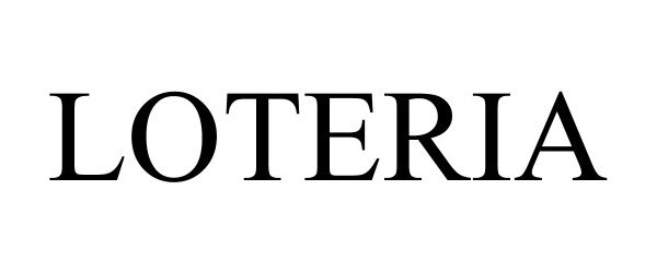 Trademark Logo LOTERIA
