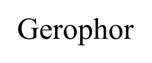 Trademark Logo GEROPHOR