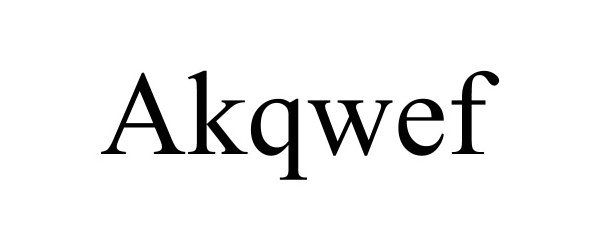 Trademark Logo AKQWEF