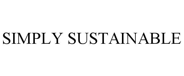  SIMPLY SUSTAINABLE