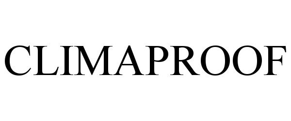 Trademark Logo CLIMAPROOF
