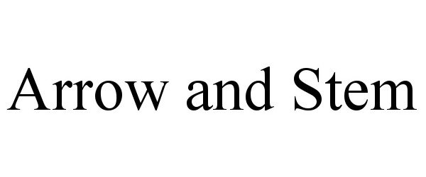 Trademark Logo ARROW AND STEM