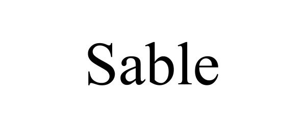 Trademark Logo SABLE