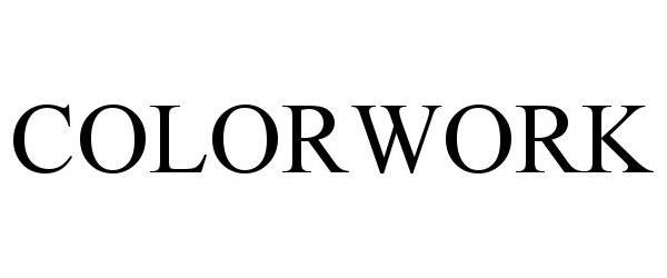 Trademark Logo COLORWORK