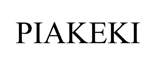 Trademark Logo PIAKEKI