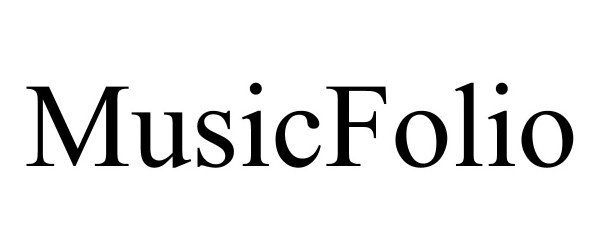 Trademark Logo MUSICFOLIO