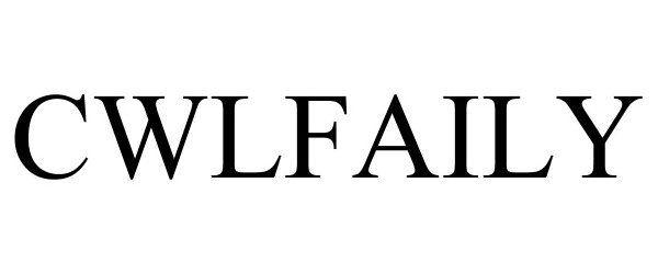 Trademark Logo CWLFAILY