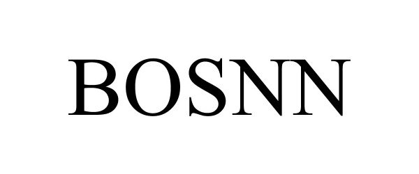 Trademark Logo BOSNN