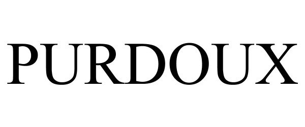 Trademark Logo PURDOUX