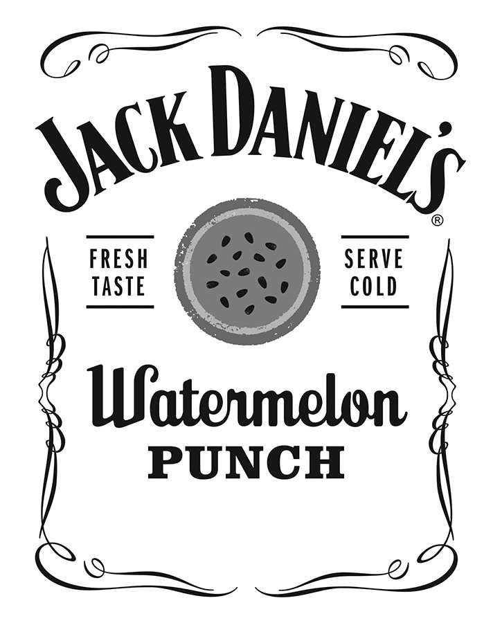  JACK DANIEL'S FRESH TASTE SERVE COLD WATERMELON PUNCH