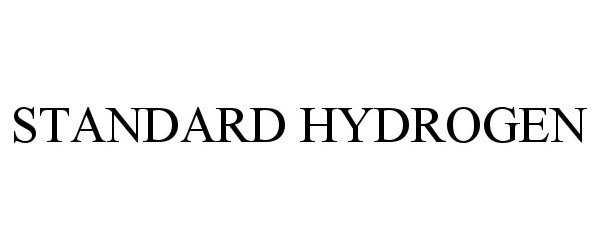 Trademark Logo STANDARD HYDROGEN