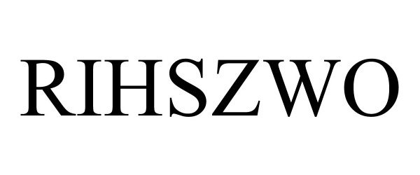 Trademark Logo RIHSZWO