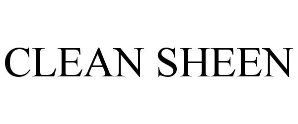 Trademark Logo CLEAN SHEEN