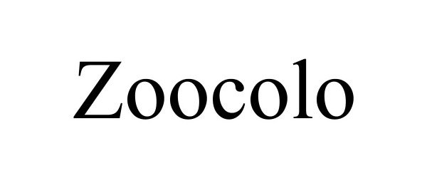 Trademark Logo ZOOCOLO