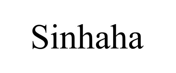 Trademark Logo SINHAHA