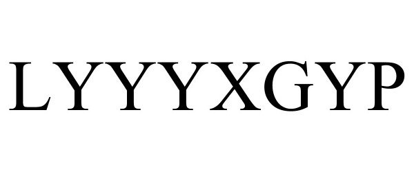 Trademark Logo LYYYXGYP