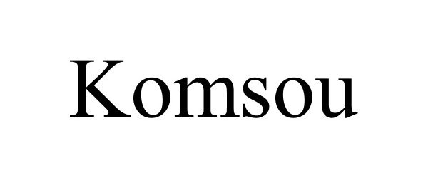 Trademark Logo KOMSOU