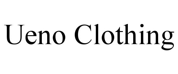 Trademark Logo UENO CLOTHING