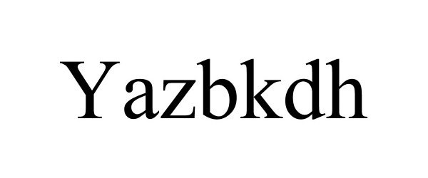 Trademark Logo YAZBKDH