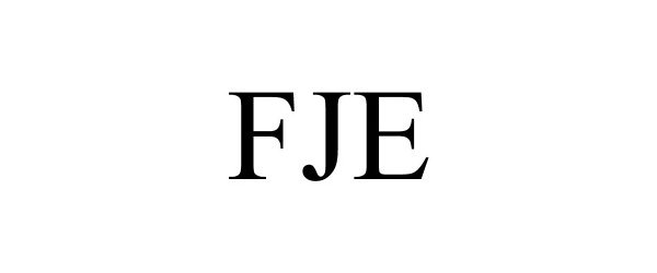 Trademark Logo FJE