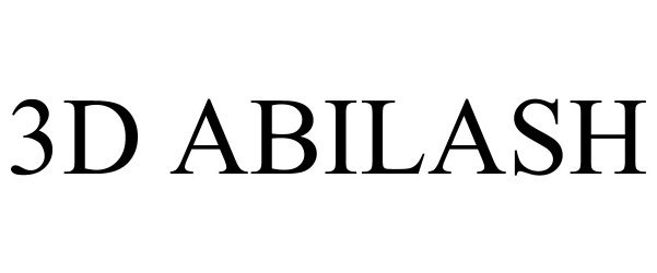 Trademark Logo 3D ABILASH