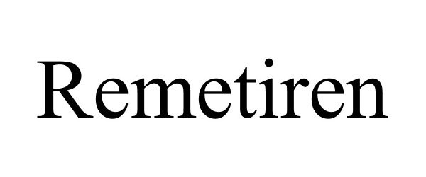 Trademark Logo REMETIREN