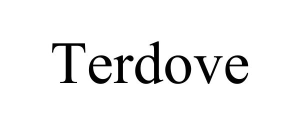 Trademark Logo TERDOVE