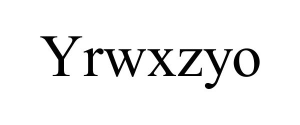 Trademark Logo YRWXZYO