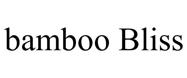 Trademark Logo BAMBOO BLISS