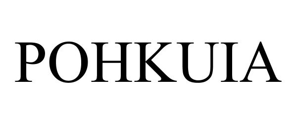 Trademark Logo POHKUIA