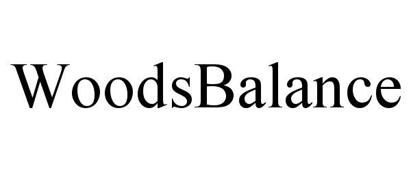 Trademark Logo WOODSBALANCE