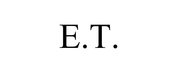 Trademark Logo E.T.