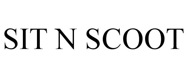 Trademark Logo SIT N SCOOT