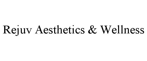 Trademark Logo REJUV AESTHETICS & WELLNESS