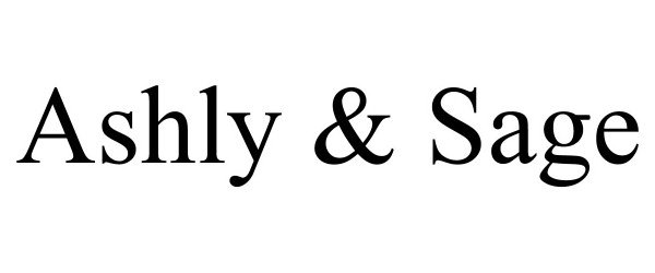 Trademark Logo ASHLY & SAGE