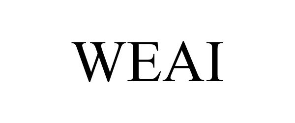 Trademark Logo WEAI