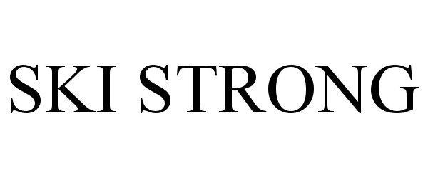 Trademark Logo SKI STRONG