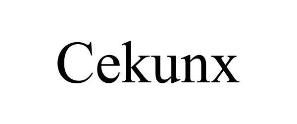 Trademark Logo CEKUNX