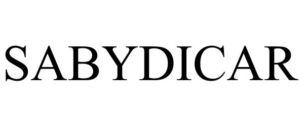 Trademark Logo SABYDICAR