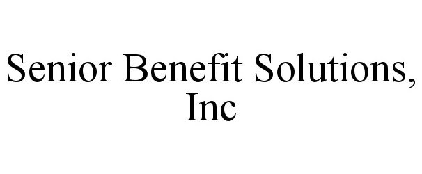  SENIOR BENEFIT SOLUTIONS, INC