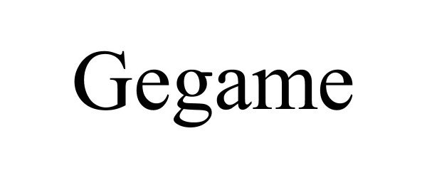  GEGAME