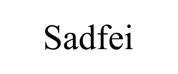 Trademark Logo SADFEI