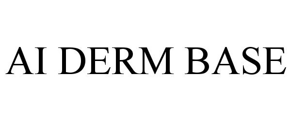 Trademark Logo AI DERM BASE