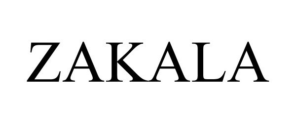 Trademark Logo ZAKALA