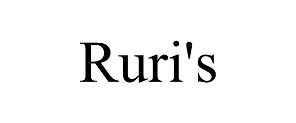 Trademark Logo RURI'S
