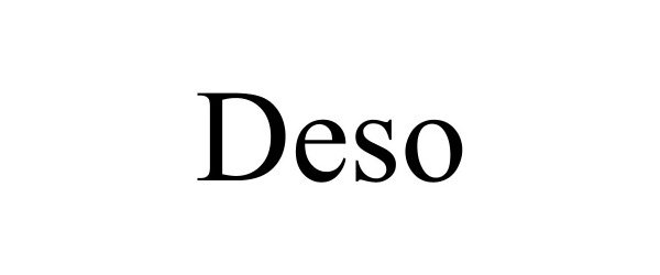 Trademark Logo DESO