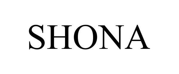Trademark Logo SHONA