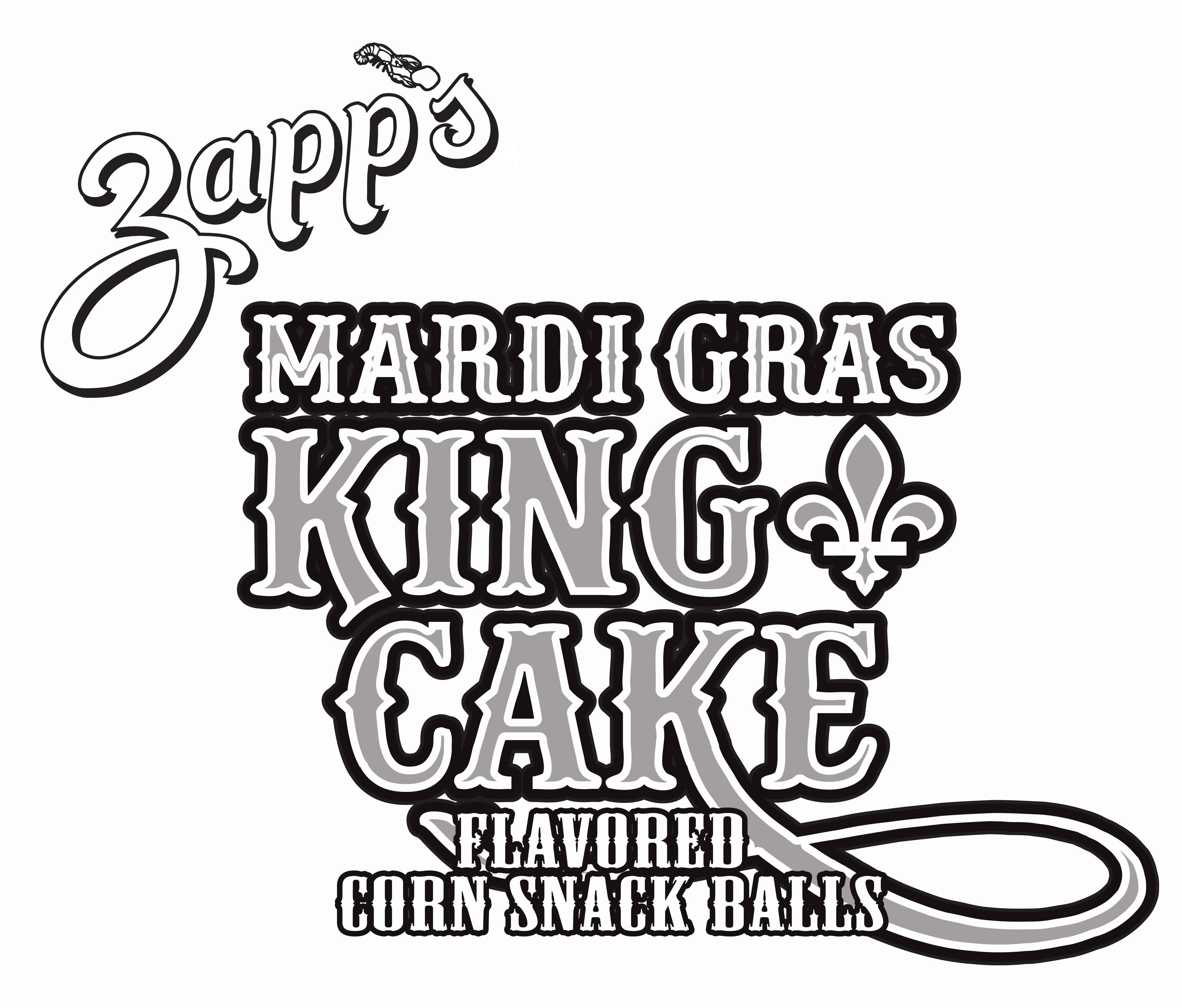  ZAPP'S MARDI GRAS KING CAKE FLAVORED CORN SNACK BALLS