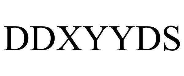 Trademark Logo DDXYYDS