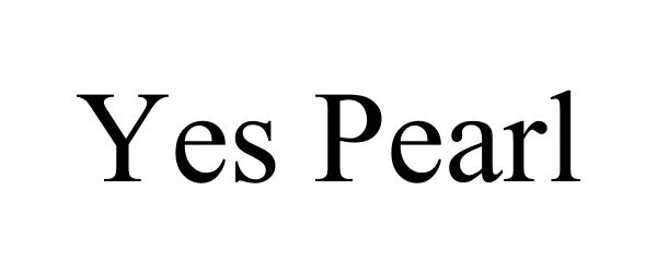 Trademark Logo YES PEARL